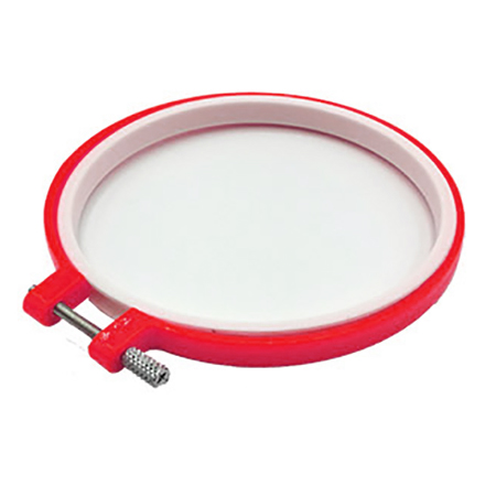 Пяльцы 'KWELT', d-270 мм , пластик круглый , цвет красный, К-06715