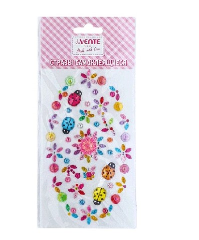 Стразы самоклеящиеся 'deVENTE', Цветочный сад , 9,5х17 см, 8002902