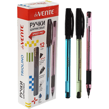 Ручка шариковая 'deVENTE. Triolino Pastel' серия Speed Pro, d=0,7 мм, масл. осн., синяя, 5073925