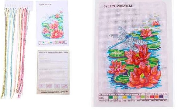 Набор для вышивания крестом 20 х 29 см, в ассортименте 10 дизайнов, M-11884
