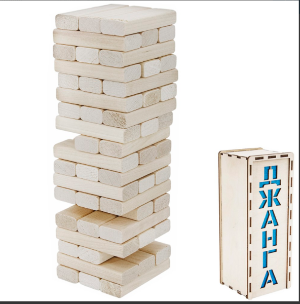 Игра ДЖАНГА ЛЮКС, в картонной коробке, 4607155196914